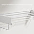 Foldable Wall Hanging Clothes Drying Rack Invisible Balcony Towel Laundry Rack - Black