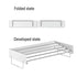 Foldable Wall Hanging Clothes Drying Rack Invisible Balcony Towel Laundry Rack - Black