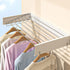 Foldable Wall Hanging Clothes Drying Rack Invisible Balcony Towel Laundry Rack - Black