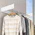 Foldable Wall Hanging Clothes Drying Rack Invisible Balcony Towel Laundry Rack - Black
