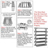 6 Tier Folding Bamboo Shoe Rack 68cm Space Saving Shoe Storage Organiser Shelf