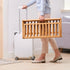 6 Tier Folding Bamboo Shoe Rack 68cm Space Saving Shoe Storage Organiser Shelf