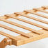 6 Tier Folding Bamboo Shoe Rack 68cm Space Saving Shoe Storage Organiser Shelf