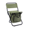 Folding Camping Chair with Storage Bag Lightweight Portable Outdoor Fishing Stool - Green