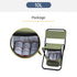 Folding Camping Chair with Storage Bag Lightweight Portable Outdoor Fishing Stool - Green