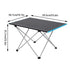 Portable Black Aluminium Folding Camping Table with Carry Bag Picnic BBQ Beach
