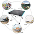 Portable Black Aluminium Folding Camping Table with Carry Bag Picnic BBQ Beach