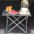 Portable Black Aluminium Folding Camping Table with Carry Bag Picnic BBQ Beach