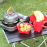 Portable Black Aluminium Folding Camping Table with Carry Bag Picnic BBQ Beach