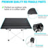 Portable Black Aluminium Folding Camping Table with Carry Bag Picnic BBQ Beach