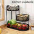 Luxury Multi-Layer Fruit Basket Snack Storage Rack Living Room Coffee Table - Gold