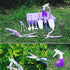 10PCS Garden Tool Kit Shovel Rake Planting Tools Set with Purple Handles Gift