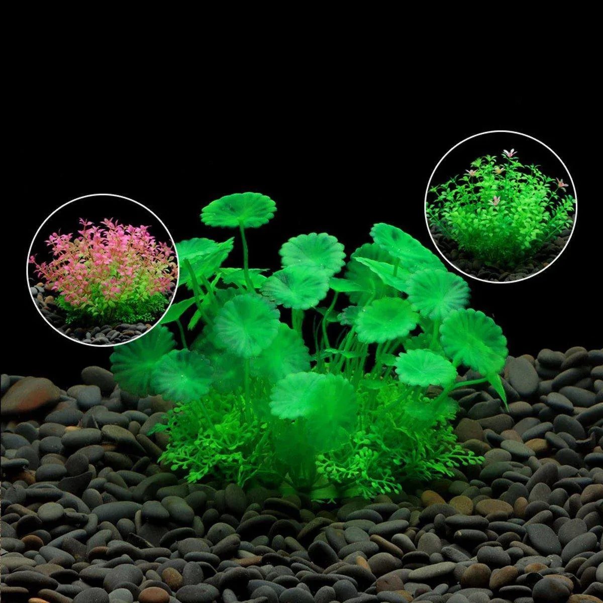 Artificial Water Grass Fish Tank Decoration Aquarium Landscape Simulation Plants - 04-3PCS