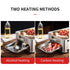 Stainless Steel Fish Grill Barbecue Pan with Dual Fuel Heating Trays