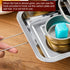 Stainless Steel Fish Grill Barbecue Pan with Dual Fuel Heating Trays
