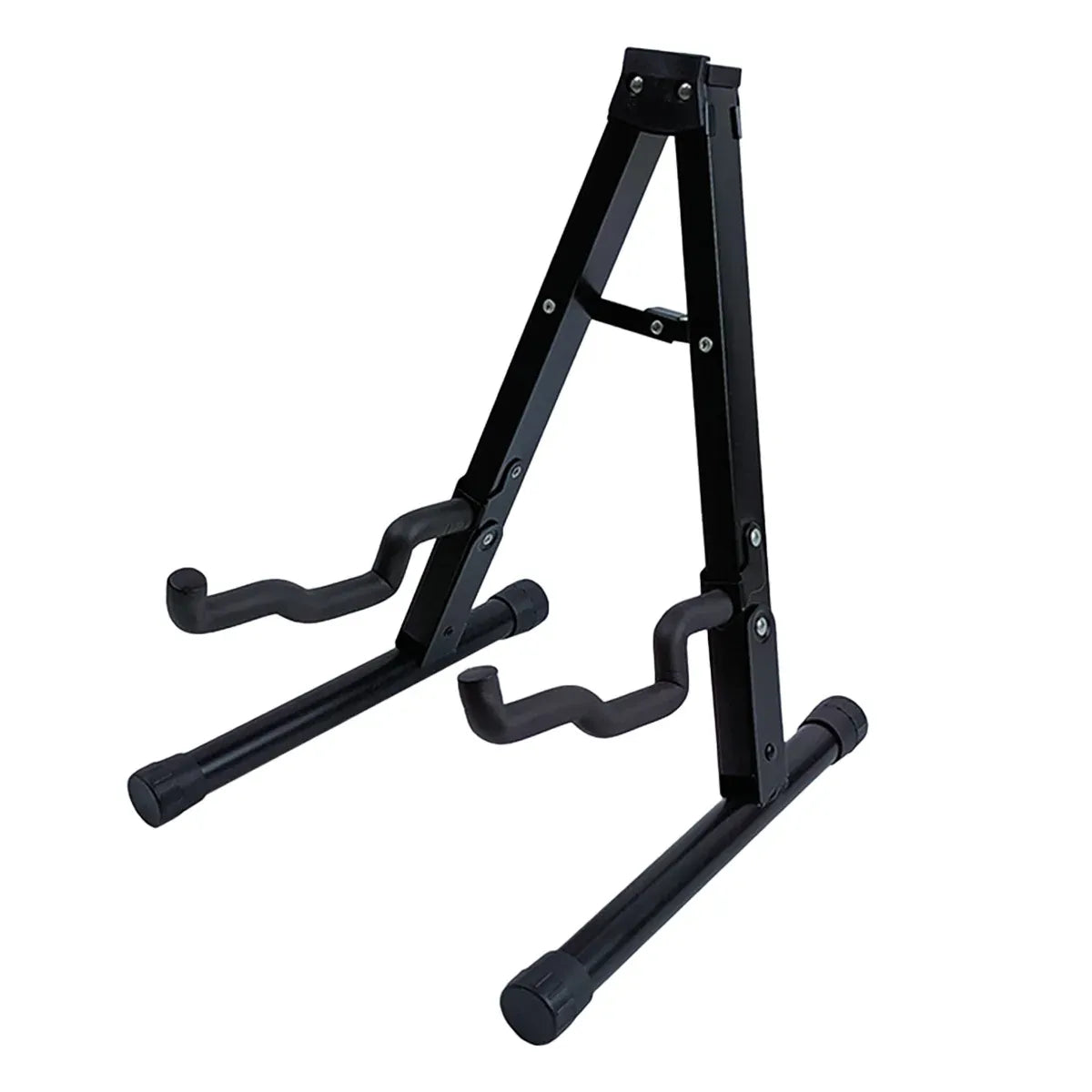 Folding Double Guitar Stand Floor Rack Electric Acoustic Bass Gig Holder Mount