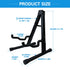 Folding Double Guitar Stand Floor Rack Electric Acoustic Bass Gig Holder Mount