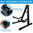 Folding Double Guitar Stand Floor Rack Electric Acoustic Bass Gig Holder Mount