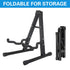 Folding Double Guitar Stand Floor Rack Electric Acoustic Bass Gig Holder Mount