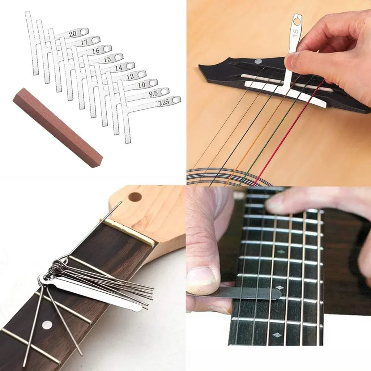 72 Piece of Set Guitar Repair Tool Kit For Guitar Maintenance Portable Practical