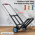 Folding Hand Trolley Heavy Duty Solid Wheel or Stair Climber Tri Wheel for Moving - Flat Ground