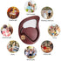 Solid Wood Veneer Laiya 24-String Harp Basic Model Beginner Music Instrument - Purple Red