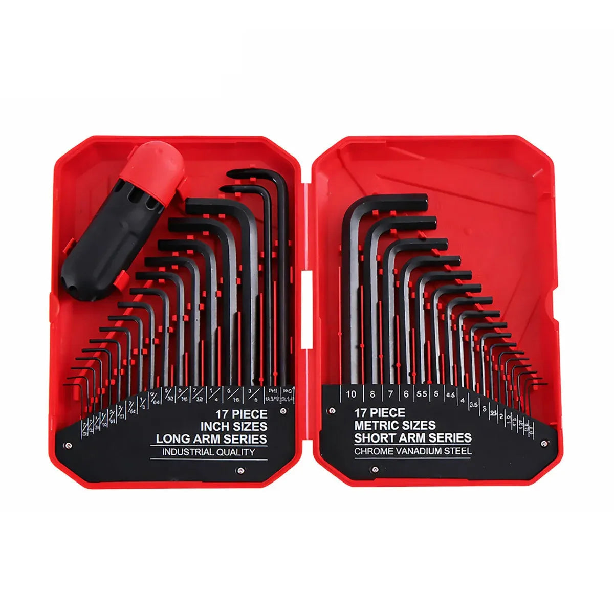 35Pcs L-Shaped Hex Key Wrench Set Allen Key Tool Kit For Home Car Repair Use