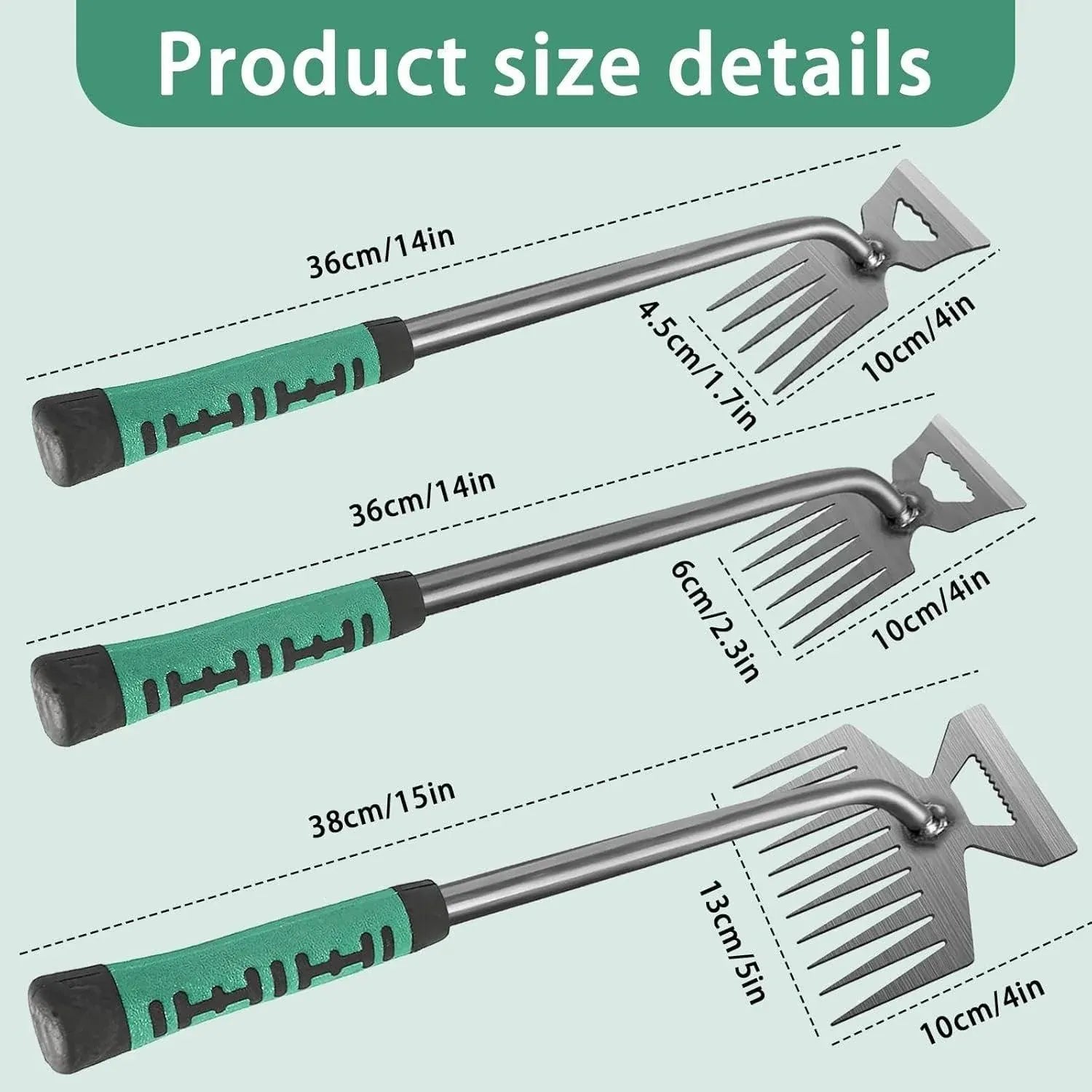 Garden Weeding Digging Tool Farm Household Hoe Durable Handheld Weeder Artifact - 6 teeth