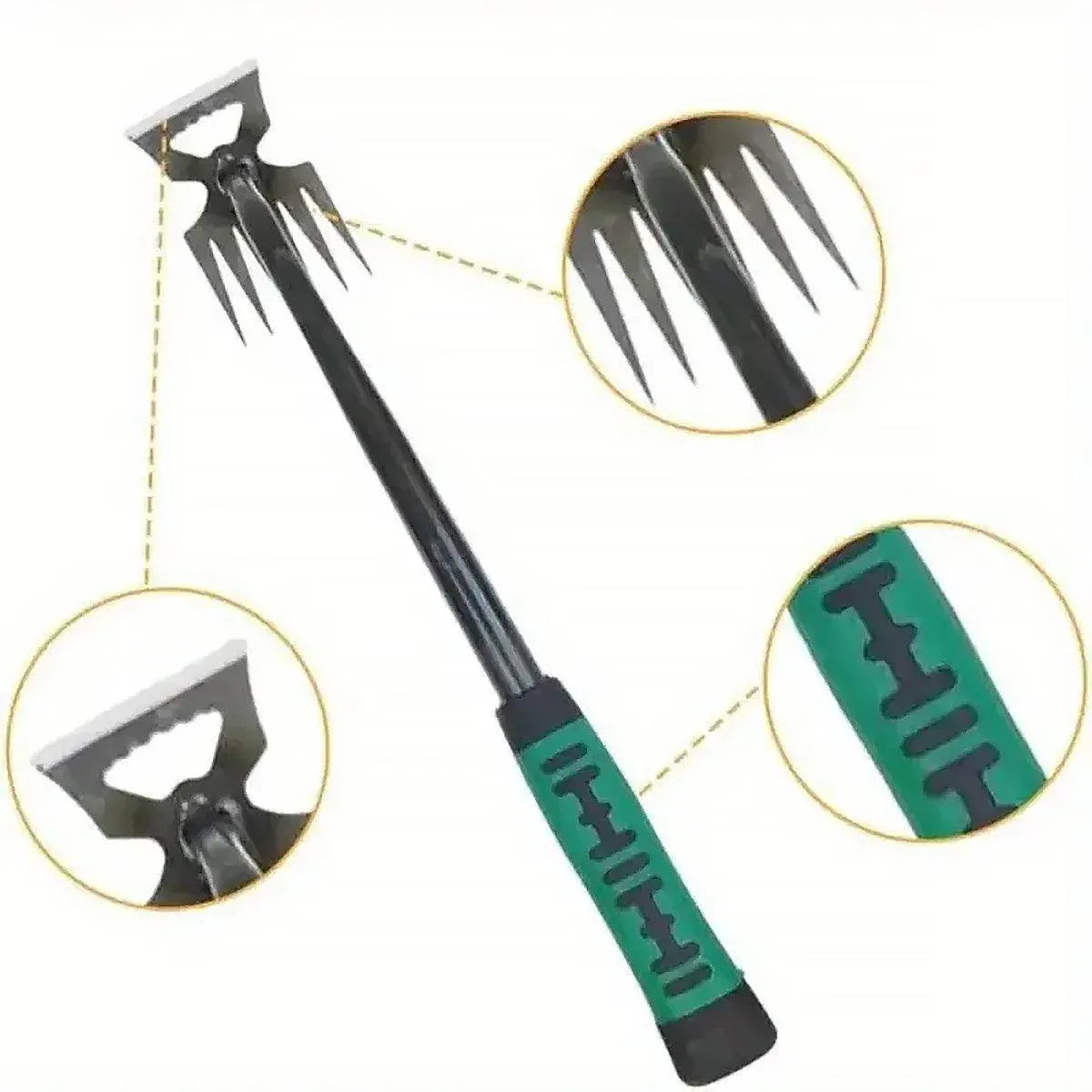 6 Tooth Hand Weeder Garden Hoe Tool for Weeding, Digging & Loosening Soil, 36cm