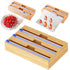 Bamboo Food Wrap Dispenser Cutter Foil Cling Film Storage Holder Box Kitchen Au - M