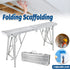 Folding Scaffolding Platform Galvanized Steel Pipe 150kg Load-Bearing Adjustable