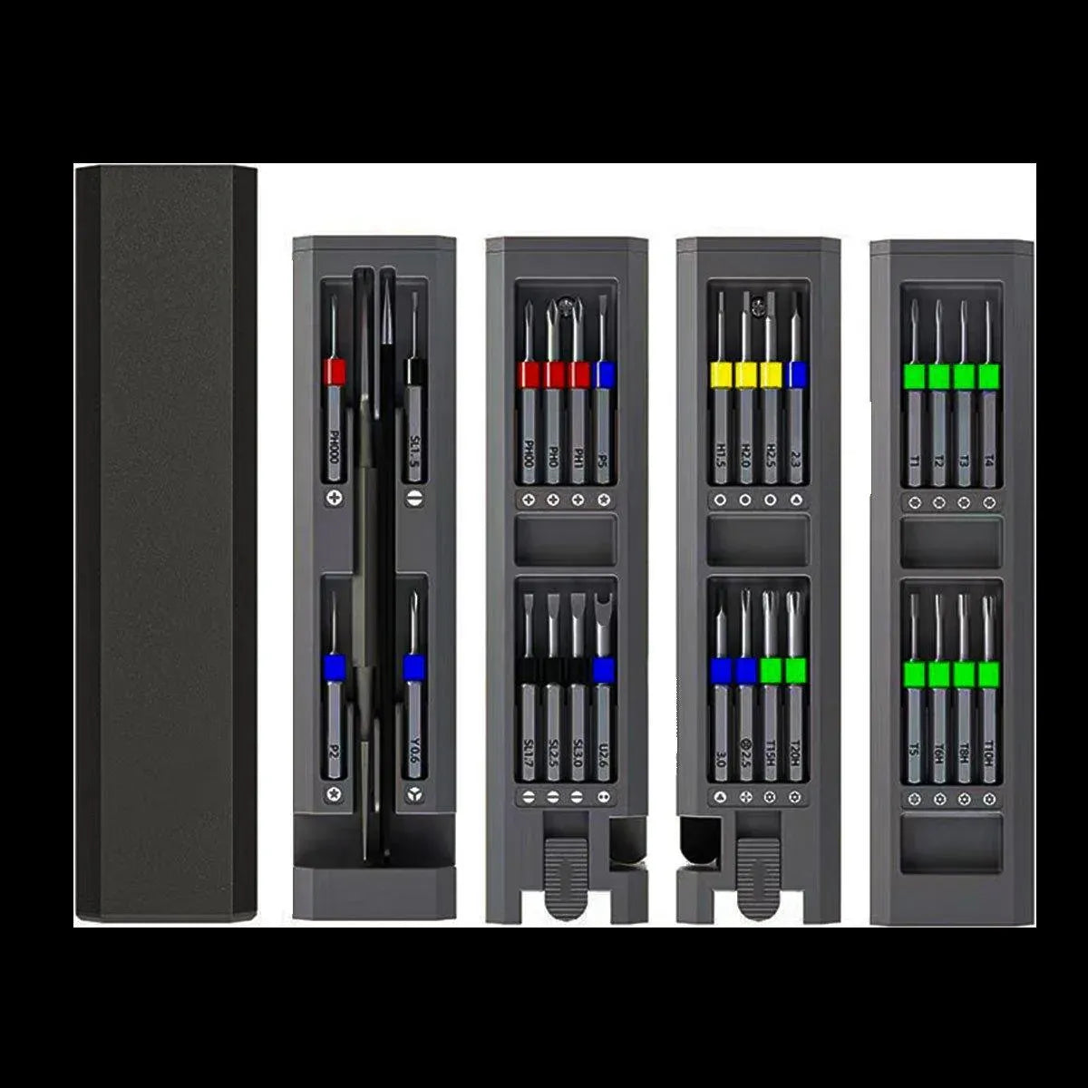 31 in 1 Magnetic Precision Screwdriver Set, Aluminium Case for Phone & Laptop