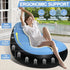 Inflatable Folding Lazy Sofa Chair PVC Air Recliner With Pump Backrest Seat Bed - Red