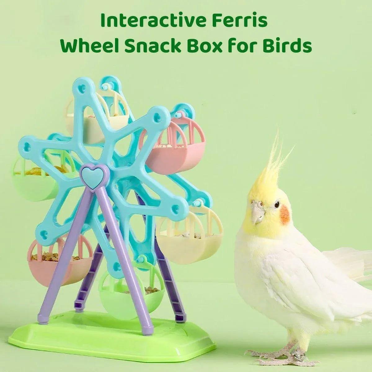 Interactive Parrot Educational Toys Bird Cage Training Supplies Xuan Feng Peony