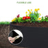 10m Garden Lawn Edging Border 10m Flexible PE Strip with Stakes Landscaping