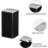 Kitchen Knife Storage Rack Plastic Multi Functional Holder for Knives Scissors - Black