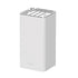 White Kitchen Knife Block Holder with Scissor Slot, Benchtop Knife Storage Rack