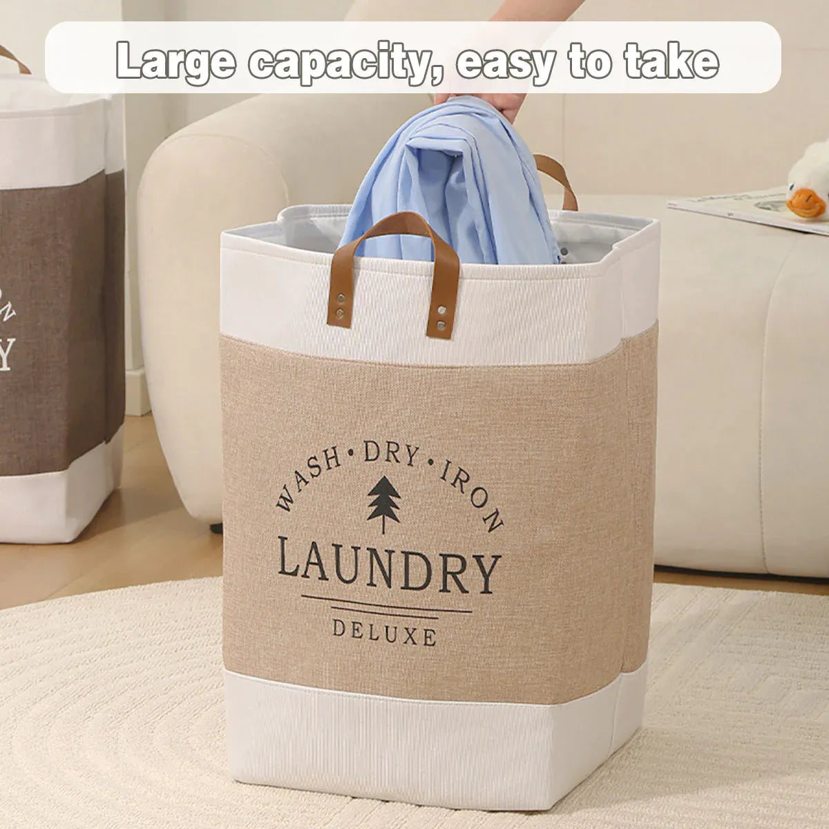 Foldable Laundry Basket Clothes Storage Bin Dirty Clothes Hamper Toy Organizer