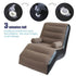 Inflatable Lounge Chair Sofa S-Shape Waterproof Flocked Air Lounger for Camping