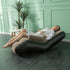 Inflatable Lounge Chair Sofa S-Shape Waterproof Flocked Air Lounger for Camping