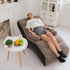 Inflatable Lounge Chair Sofa S-Shape Waterproof Flocked Air Lounger for Camping