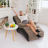 Inflatable Lounge Chair Sofa S-Shape Waterproof Flocked Air Lounger for Camping