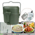 3 In 1 Camping Mess Kit Canteen Cookware Set For Hiking Bushcraft Cooking
