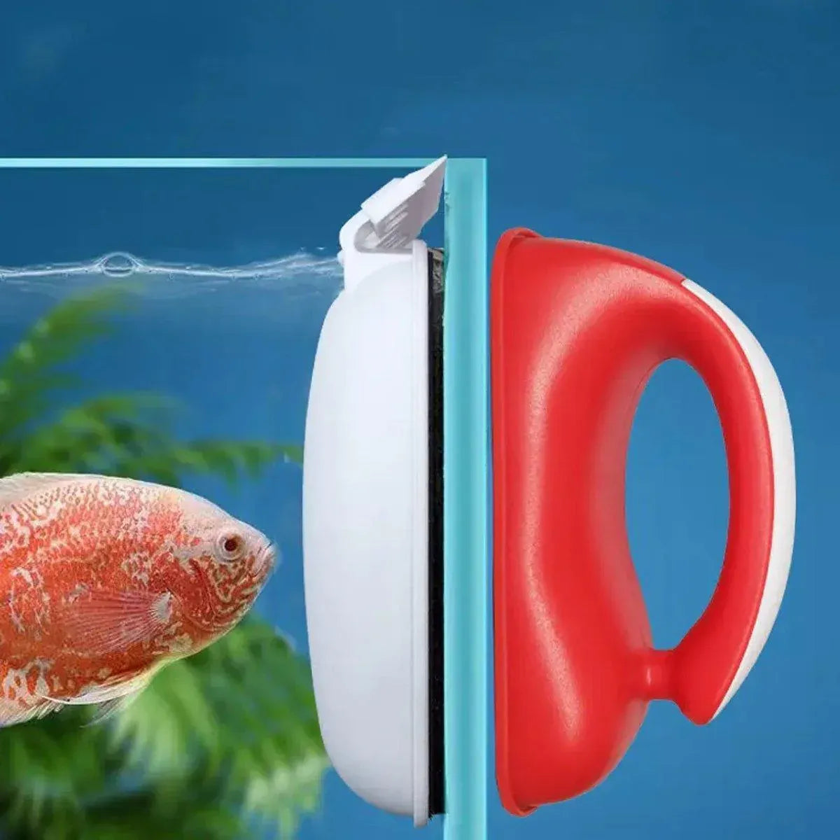 Double-Sided Aquarium Glass Cleaner Brush for Fish Tank Algae Removal S/M Size - S