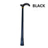 Metal Walking Stick Travel Retractable Cane Pole Compact Adjustable Lightweight - Black