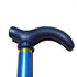 Metal Walking Stick Travel Retractable Cane Pole Compact Adjustable Lightweight - Silver