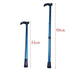 Metal Walking Stick Travel Retractable Cane Pole Compact Adjustable Lightweight - Silver