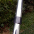 Metal Walking Stick Travel Retractable Cane Pole Compact Adjustable Lightweight - Silver