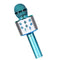 WS858 Wireless Bluetooth Karaoke Microphone Speaker, Handheld Mic, Echo, Blue