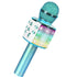 WS858 Wireless Bluetooth Karaoke Microphone Speaker, Handheld Mic, Echo, Blue